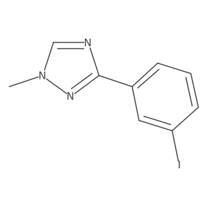 3-(3-iodophenyl)-1-methyl-1H-1,2,4-triazole Structure