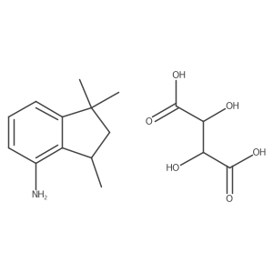 (R)-4-Amino-1,1,3-trimethylindane D-Tartaric Acid结构式