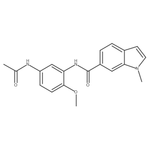 N-[5-(acetylamino)-2-methoxyphenyl]-1-methyl-1H-indole-6-carboxamide Structure