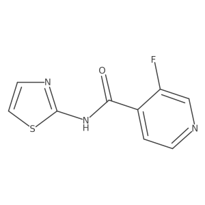 3-fluoro-N-(1,3-thiazol-2-yl)pyridine-4-carboxamide Structure