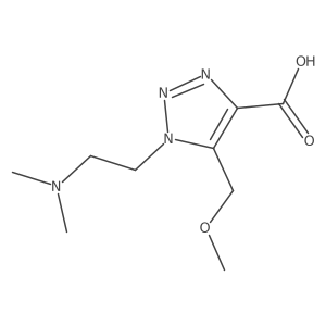 1-[2-(dimethylamino)ethyl]-5-(methoxymethyl)-1H-1,2,3-triazole-4-carboxylic acid结构式
