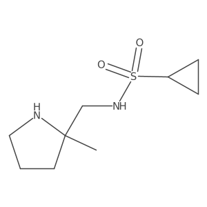 N-[(2-methylpyrrolidin-2-yl)methyl]cyclopropanesulfonamide Structure