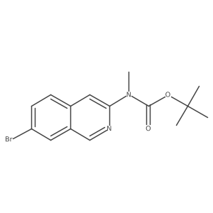 tert-Butyl (7-bromoisoquinolin-3-yl)(methyl)carbamate Structure