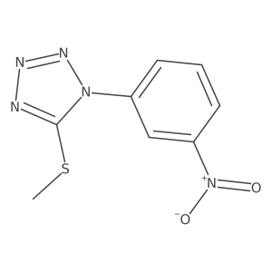 5-(Methylthio)-1-(3-nitrophenyl)-1H-tetrazole Structure