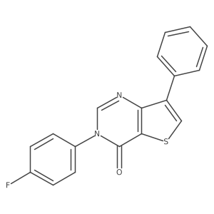 3-(4-Fluorophenyl)-7-phenylthieno[3,2-d]pyrimidin-4(3H)-one Structure