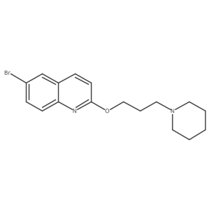 6-Bromo-2-[3-(1-piperidinyl)propoxy]quinoline Structure
