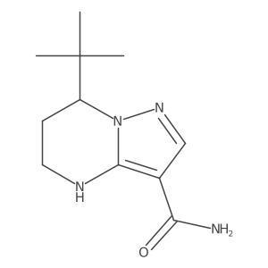 7-tert-butyl-4H,5H,6H,7H-pyrazolo[1,5-a]pyrimidine-3-carboxamide Structure
