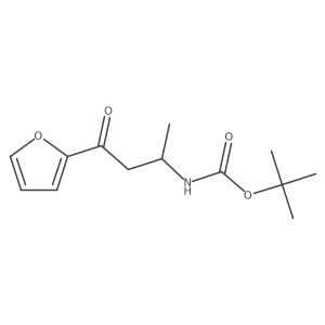 tert-butyl N-[3-(2-furyl)-1-methyl-3-oxo-propyl]carbamate Structure