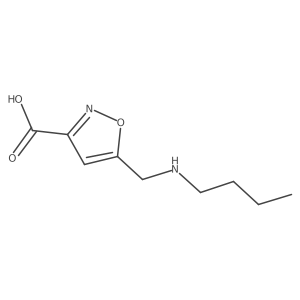 5-[(Butylamino)methyl]-1,2-oxazole-3-carboxylic acid结构式