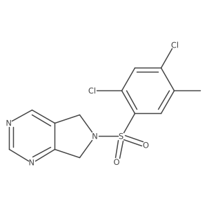 6-((2,4-dichloro-5-methylphenyl)sulfonyl)-6,7-dihydro-5H-pyrrolo[3,4-d]pyrimidine Structure