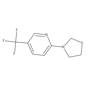 3-(5-(Trifluoromethyl)pyridin-2-yl)thiazolidine结构式