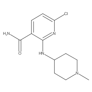 6-Chloro-2-(1-methyl-piperidin-4-ylamino)-nicotinamide Structure