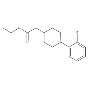 Ethyl 2-[4-(2-fluorophenyl)cyclohexyl]acetate Structure