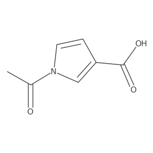 1-Acetylpyrrole-3-carboxylic Acid结构式