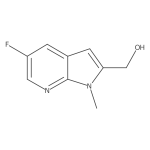 (5-Fluoro-1-methyl-1H-pyrrolo[2,3-b]pyridin-2-yl)methanol Structure
