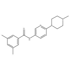 3,5-dimethyl-N-[2-(4-methylpiperazin-1-yl)pyrimidin-5-yl]benzamide Structure