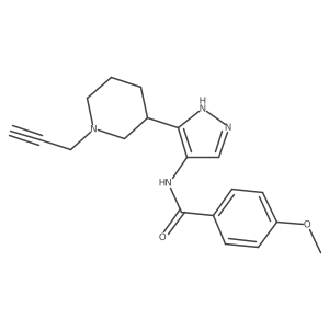 4-methoxy-N-{3-[1-(prop-2-yn-1-yl)piperidin-3-yl]-1H-pyrazol-4-yl}benzamide Structure