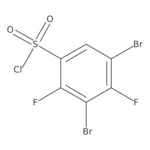 Benzenesulfonyl chloride, 3,5-dibromo-2,4-difluoro- Structure