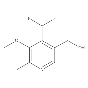 (4-(Difluoromethyl)-5-methoxy-6-methylpyridin-3-yl)methanol Structure