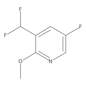 3-(Difluoromethyl)-5-fluoro-2-methoxypyridine结构式