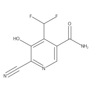 6-Cyano-4-(difluoromethyl)-5-hydroxynicotinamide结构式
