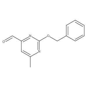 4-Pyrimidinecarboxaldehyde, 6-methyl-2-(phenylmethoxy)- Structure