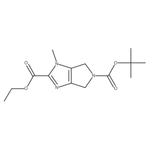 5-(tert-butyl) 2-ethyl 1-methyl-4,6-dihydropyrrolo[3,4-d]imidazole-2,5(1H)-dicarboxylate结构式