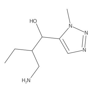 2-(aminomethyl)-1-(1-methyl-1H-1,2,3-triazol-5-yl)butan-1-ol Structure