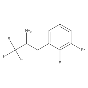 3-(3-Bromo-2-fluorophenyl)-1,1,1-trifluoropropan-2-amine Structure