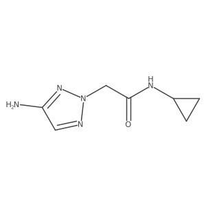 2-(4-amino-2H-1,2,3-triazol-2-yl)-N-cyclopropylacetamide结构式