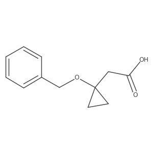 2-(1-(Benzyloxy)cyclopropyl)acetic acid Structure
