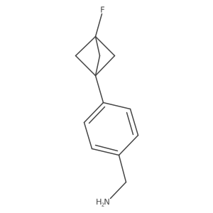 (4-(3-Fluorobicyclo[1.1.1]pentan-1-yl)phenyl)methanamine Structure