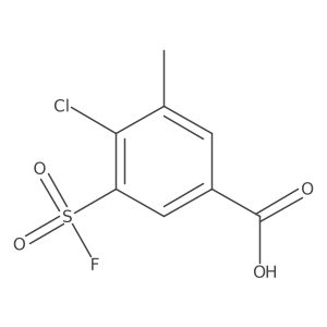 4-Chloro-3-(fluorosulfonyl)-5-methylbenzoic acid Structure