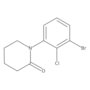 1-(3-Bromo-2-chlorophenyl)piperidin-2-one Structure