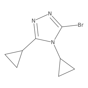 3-bromo-4,5-dicyclopropyl-4H-1,2,4-triazole Structure