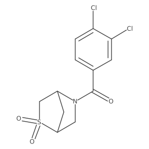 (3,4-Dichlorophenyl)(2,2-dioxido-2-thia-5-azabicyclo[2.2.1]heptan-5-yl)methanone Structure