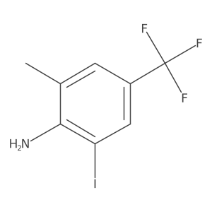 2-Iodo-6-methyl-4-(trifluoromethyl)aniline Structure