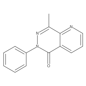 8-Methyl-6-phenyl-5H,6H-pyrido[2,3-d]pyridazin-5-one结构式