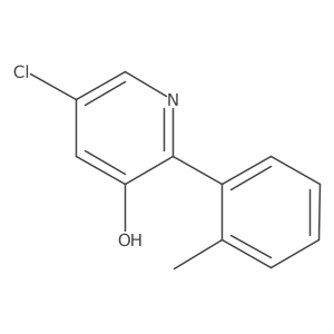 5-Chloro-2-(2-methylphenyl)pyridin-3-ol结构式