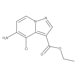 Ethyl 5-amino-4-chloropyrazolo[1,5-a]pyridine-3-carboxylate结构式