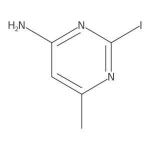2-iodo-6-methyl-4-Pyrimidinamine结构式