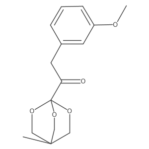 2-(3-Methoxyphenyl)-1-(4-methyl-2,6,7-trioxabicyclo[2.2.2]octan-1-YL)ethan-1-one Structure