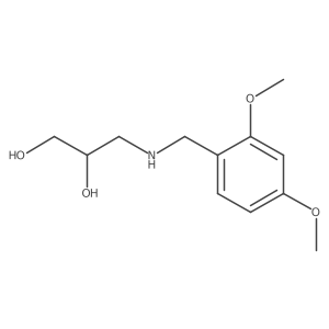 (2R)-3-{[(2,4-dimethoxyphenyl)methyl]amino}propane-1,2-diol结构式