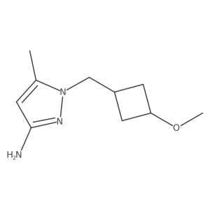 1-[(3-methoxycyclobutyl)methyl]-5-methyl-1H-pyrazol-3-amine Structure