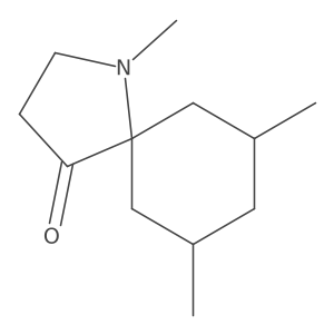 1,7,9-Trimethyl-1-azaspiro[4.5]decan-4-one结构式