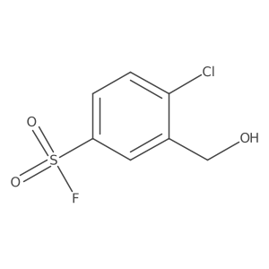 4-Chloro-3-(hydroxymethyl)benzene-1-sulfonyl fluoride结构式