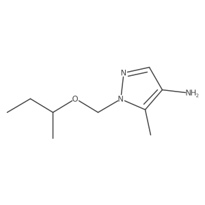 1-[(butan-2-yloxy)methyl]-5-methyl-1H-pyrazol-4-amine结构式