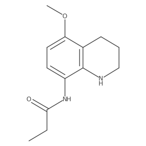 N-(5-methoxy-1,2,3,4-tetrahydroquinolin-8-yl)propanamide结构式