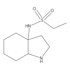 N-(octahydro-1H-indol-3a-yl)ethane-1-sulfonamide Structure