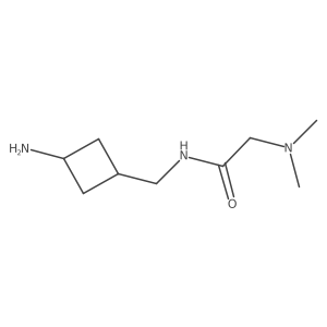 N-[(3-aminocyclobutyl)methyl]-2-(dimethylamino)acetamide结构式
